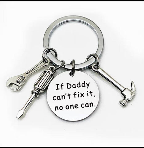 DADDY'S KEYRING WITH WRITING AND TOOLS