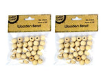 SML 15MM WOODEN BEAD/30