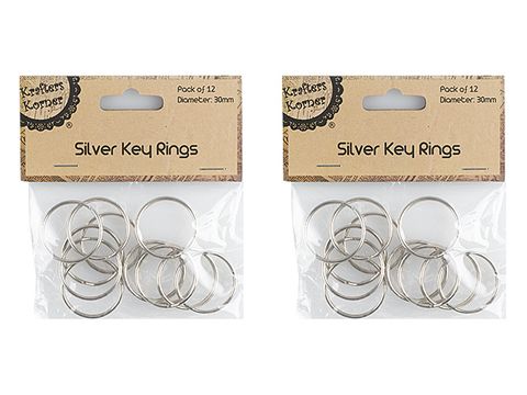 30MM KEY RINGS/12