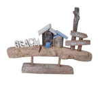 SEA-WOODEN HOUSE DESK DECOR