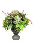 34CM SUCCULENT PLANT IN VASE 2 DESIGNS AVAILABLE